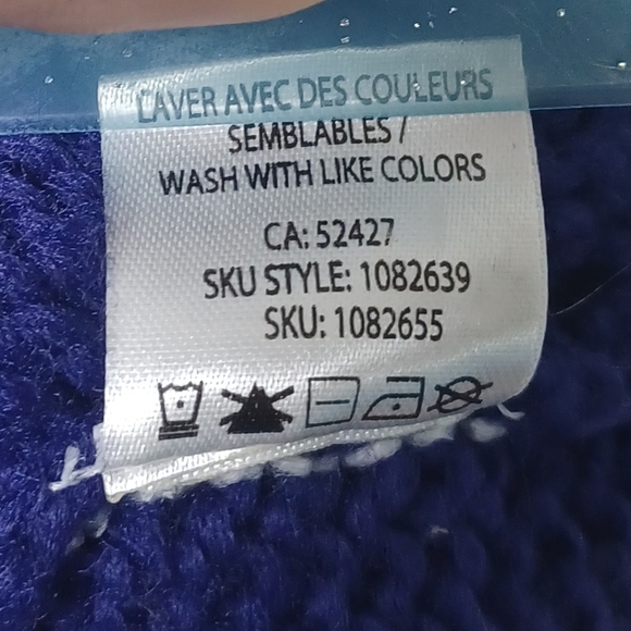 NWOT Colorblock Cozy Knit Sweater Women’s Large Teal Blue Gray Striped Layering - Picture 7 of 9